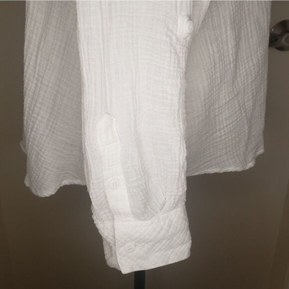 Sanctuary Cotton Buttonup Shirt Blouse - Picture 8 of 10